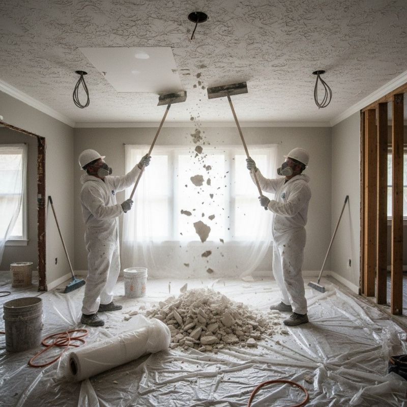 Textured Ceiling Repair And Removal